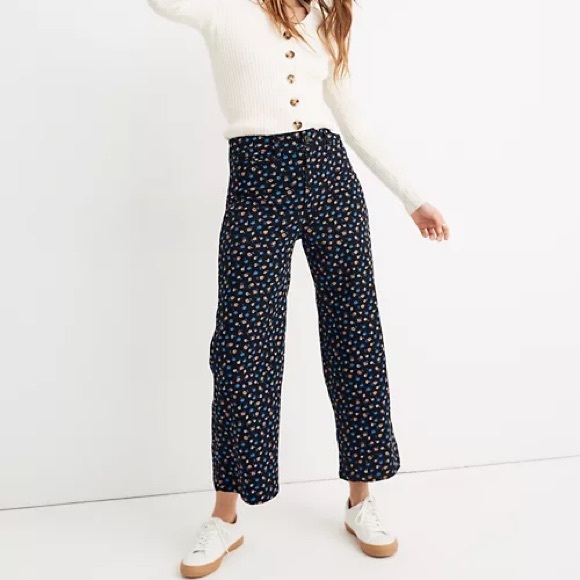 Madewell Pants - Madewell Emmett Wide Leg Crop Pant